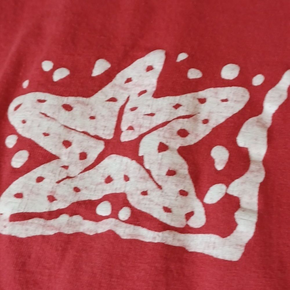 EXIST Red Graphic Print Summer Dress – 100% Cotton, Size Large, - Picture 9 of 9